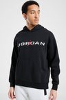 Nike Jordan Essentials Men's Fleece Hoodie Erkek Kapüşonlu Sweatshirt Siyah