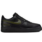 Nike Air Force 1 AF1 Low Goretex 'Black Cargo Khaki' Leather Unisex Black Sneaker Su Geçirmez Hakiki Deri Günlük Spor Ayakkabı Siyah