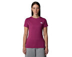 The North Face W Ss Sd Slim Tee Kadın Günlük Tişört NF0A87NH6EO1 Pembe