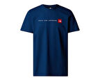 The North Face M Ss Never Stop Exploring Tee Erkek Outdoor Tişörtü NF0A87NSD1R1 Mavi