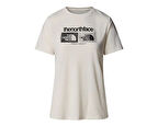 The North Face W Foundation Tee Graphic 1 Kadın Günlük Tişört NF0A8BRZQLI1 Beyaz