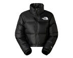 The North Face W Nuptse Short Jacket Kadın Outdoor Montu (700 Dolgu Kaz Tüyü) NF0A5GGEGOG1 Siyah
