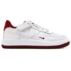 Nike Air Force 1 Low Easyon LV8 3 AF1 Leather Kids Sneaker Hakiki Deri Lastik Bağcıklı Cırtlı Çocuk Ayakkabısı Beyaz