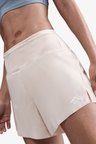 Nike Dri-Fit Brief-Lined Trail Running Short Fermuar Cepli Reflektörlü Slip Astarlı Kadın Koşu Şortu Krem