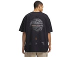 Under Armour U M Hwt Hoops Photoreal Ss Erkek Basketbol Tişört 6009329-001 Siyah