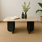 Rustik modern orta sehpa dekoratif kolay kurulum estetik küçük salon sehpası