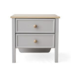 Yakamoz 2 Çekmeceli 2 Li Set Komodin 55x47x53cm