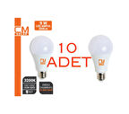 CMSOLAR 9W E27 DUY 3200K SARI IŞIK LED EV AMPULÜ 10'LU PAKET