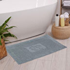 Homedius Banyo Kareli Ayak Desenli Pamuk Ayak Havlusu 50x70cm