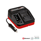 Einhell Orijinal Şarj Cihazı Power X-Car Charger 3A Power X-Change (Li-Ion, 18 V, 12 V Soket, Sürekli Akü Takibi ve Akıllı Şarj Yönetimi, 7'li LED Gösterge) - 4512113