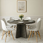 Barberon yuvarlak modern dekoratif yemek masası mutfak masası