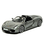 Burago 1:24 Porsche 918 Spyder Model Araba Gri 1/24 Ölçekli Model