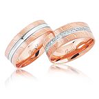 İki Renk Altın Alyans 0302-3