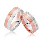 İki Renk Altın Alyans 0305-3