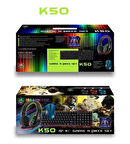 K50 Game 4 Pıece Set Profesyonel Oyuncu Seti, One Size