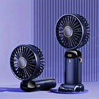 Mini Klima 5 Kademeli Şarjlı Taşınabilir Dijital Led Göstergeli El Fanı Vantilatör