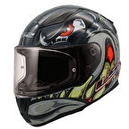 LS2 RAPID 2 SPOX GRİ-KIRMIZI KASK