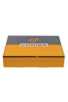 Cohiba Sarı-Gri Nokta Desenli Sedir Humidor Puro Kutusu