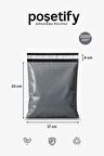 Gri Cepsiz Kargo Poşeti 17x23+4 cm | Yapışkan Bantlı Kargo Zarfı | 1000’li E-Ticaret Poşeti