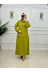 Kadın Tesettür Takımı 2'Li Gömlek & Etek Takımı