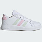Adidas Grand Court Lifestyle Tennis Lace-Up Shoes Leather Sneaker Unisex Hakiki Deri Günlük Spor Ayakkabı Beyaz