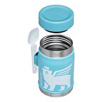 Stanley The Heritage Vacuum Food Jar  Desenli Kaşıklı Yemek Termosu 400 ml Mavi