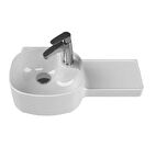  TURKUAZ Harmony Etajerli Lavabo 65x32x20,5 cm (Soldan Hazneli)