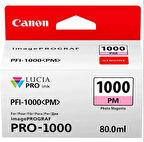 Feyza Bilişim® Canon PFI-1000 PM (P.Magenta ) Fotoğraf Kırmızı A2 Yazıcı Orijinal Mürekkep Kartuş 80 ml. (0551C001)