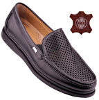 Hakiki Deri Ortopedik Hafif Yumuşak Delikli Erkek Ayakkabı