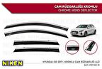 Hyundai i30 Kromlu Cam Rüzgarlığı Niken 2017+