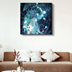 Mavi Ruh - Orman Büyüsü Anime Kanvas Tablo