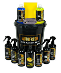 AutoFresh 12'li Efsane Set Araç Araba Yıkama Bakım Seti Fırsat Full Oto Bakım Temizlik Seti