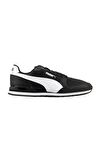 Puma Kadın Erkek Siyah Beyaz Runner V3 Mesh Spor Ayakkabı VO38464001