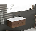 turkuaz İbiza Etajerli Lavabo  121x51 cm  (Tek Hazneli)