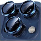 Iphone 15 Pro / Iphone 15 Pro Max Kamera Koruyucu Lens Safir Titanium Temperli Cam