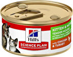 Hills Kitten and Mother Mousse Yavru ve anne kedi konservesi 85 gr x 6 Adet