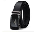 Williampolo Lina Hakiki Deri Metal Tokalı Siyah Erkek Kemer 