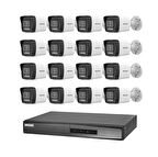 Hikvision 16 Kameralı 2 Mp Hybrid Light İp Güvenlik Kamera Seti DS-2CD1023G2-LIUF (Dahili Mikrofonlu)