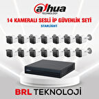 Dahua 14 Kameralı 2 Mp Sesli İp Güvenlik Kamera Seti IPC-HFW1230TC1-SA