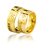 Harfli Altın Alyans 0603