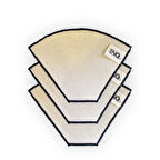 Yıkanabilir Kumaş Organik Kahve Filtresi No:4 | 3 Adet |%100pamuk Ham Bez Kahve Filtresi