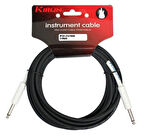 Kirlin IPCH-241-3M/HWH Gitar Kablosu 3 Metre Enstruman Kablosu 24 AWG 1/4 MONO PLUG