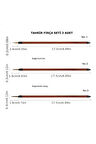 Tahrir fırça seti 3 adet, 1-2-3 Numara 1. kalite-çini, seramik, tezhip, minyatür,boyama sanatları
