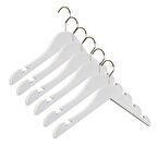 Nyn Ahşap 3-7 Yaş Çocuk Elbise Askısı Beyaz Renk 6 Adet