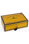 Cohiba Sarı Desenli Sedir Humidor Puro Kutusu