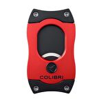 Colibri Siyah-Metalik Kırmızı S-Cut Düz Puro Kesici