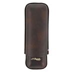 S.T. Dupont Kahverengi Deri 2'li Puro Kılıfı 183141