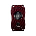 Colibri V-Cut Karbon Desenli Kırmızı Puro Kesici