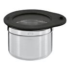 Rösle 16553 Airtight - Paslanmaz Çelik, Cam/Silikon Kapaklı Saklama Kabı - Çap 8 Cm. / 0,30 Lt.