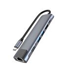 Winex 7in1 USB Type-C Hub Port Adaptör HDMI USB Ethernet PD Girişli